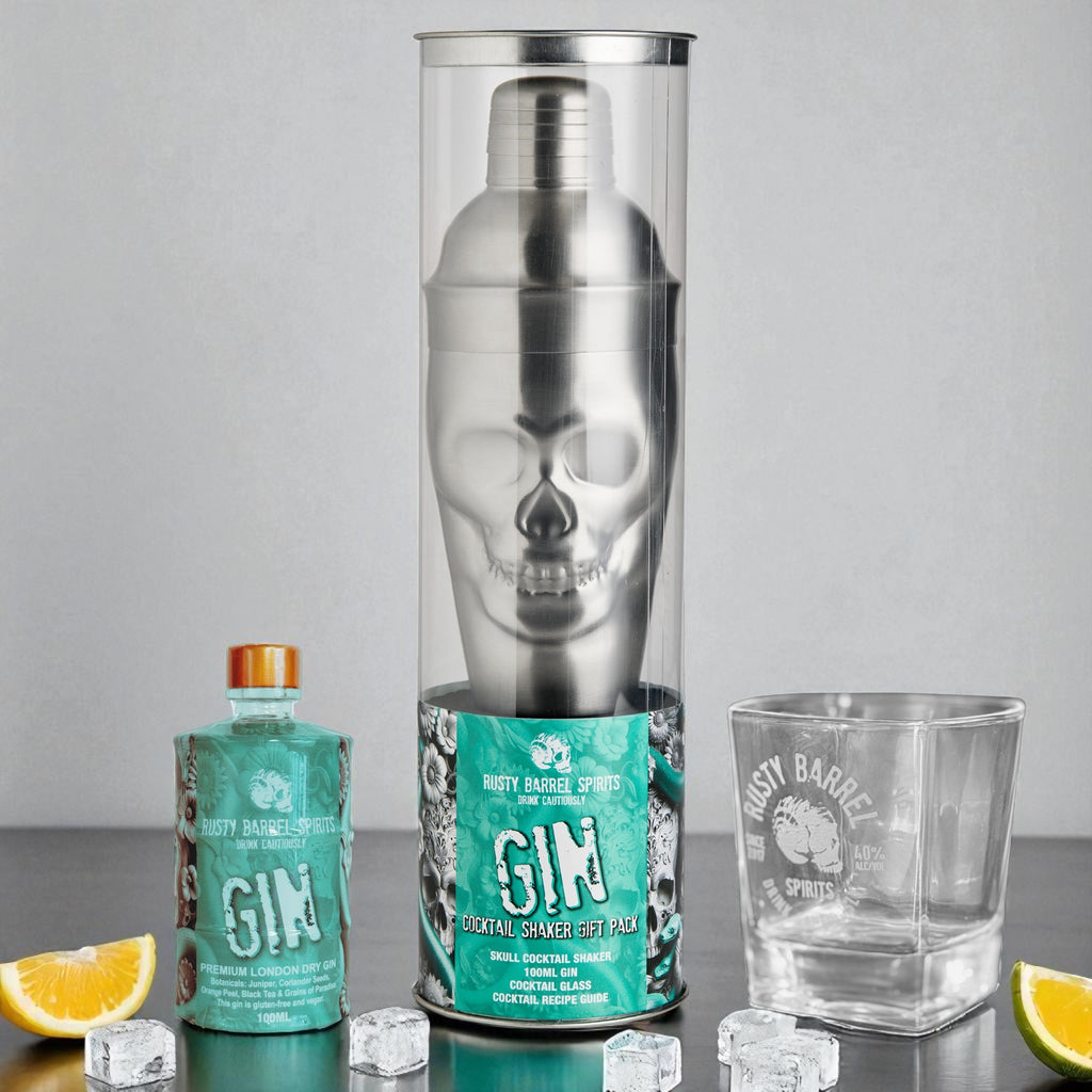 Skull Cocktail Shaker Gift Set | Gin