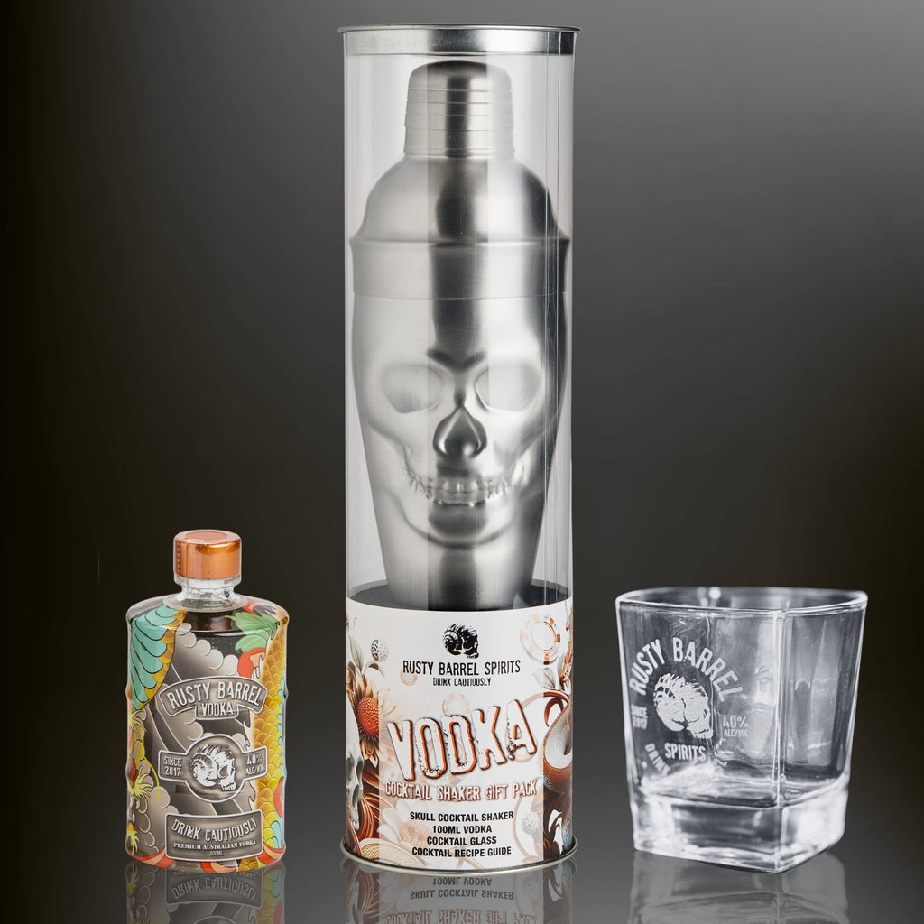 Skull Cocktail Shaker Gift Set | Vodka