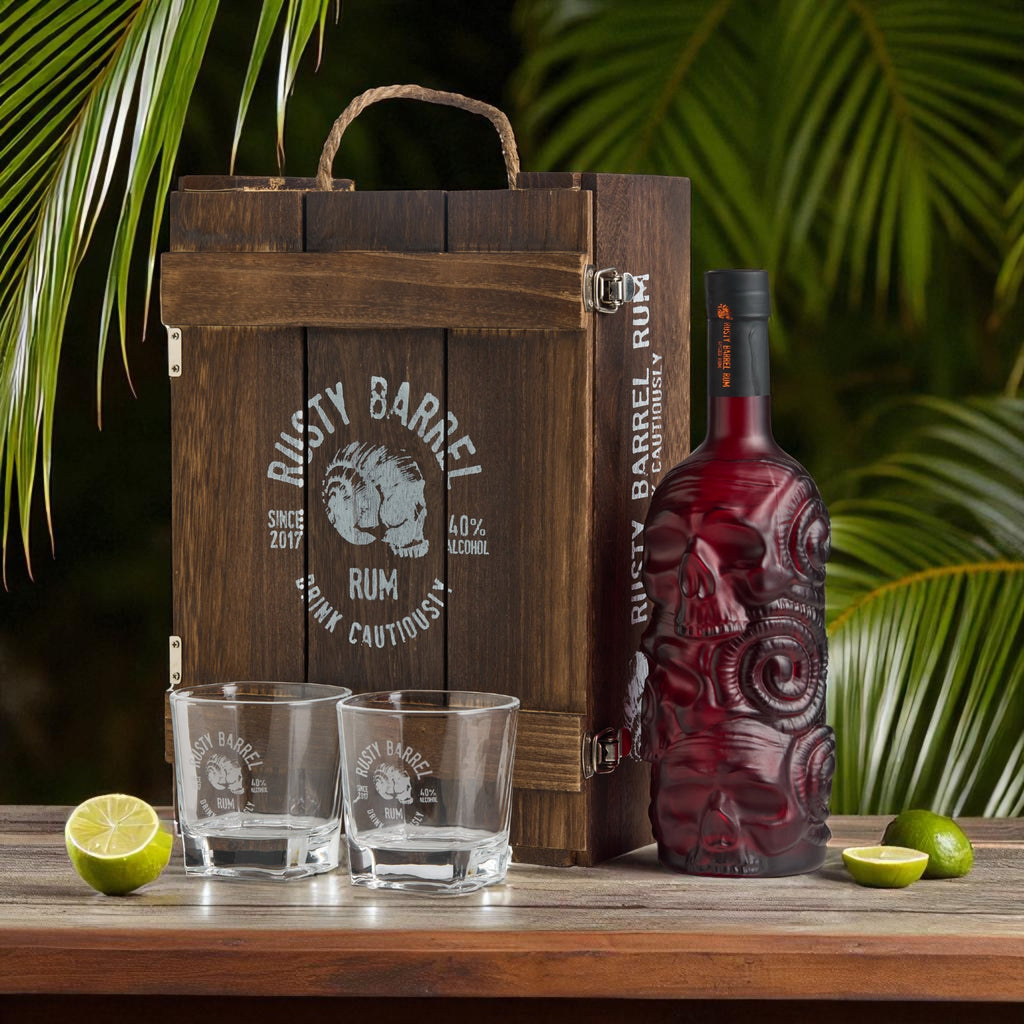 Rusty Barrel Spiced Rum | 700ml Gift Pack