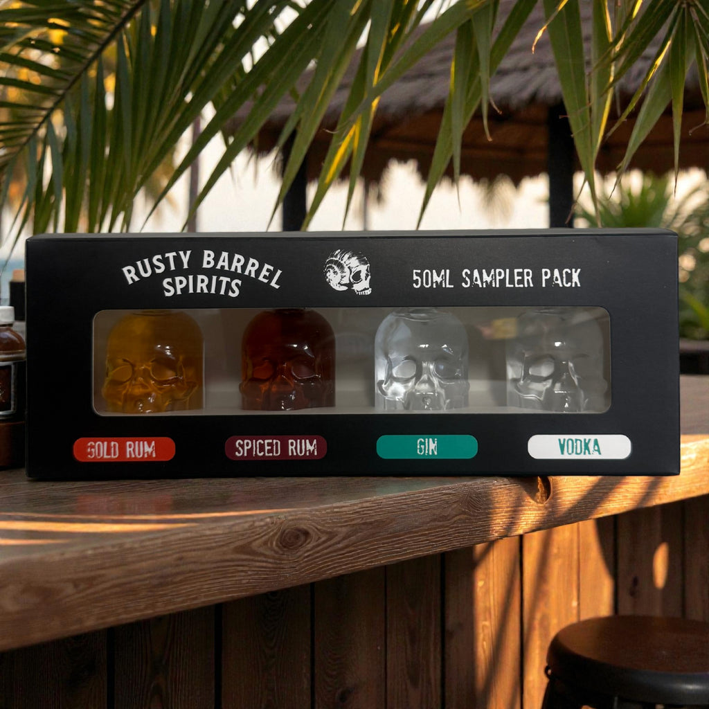 Premium Caribbean Rum | Rusty Barrel Spiced & Gold Collection – Rusty ...