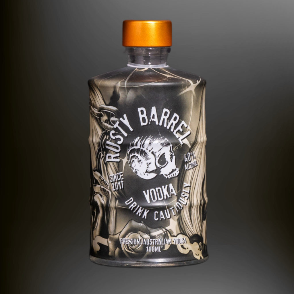 Rusty Barrel Vodka Tattoo Mini 100ml Deadmind Tattoo